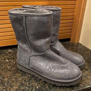 NWOB UGG Gray Glitter Winter Boots